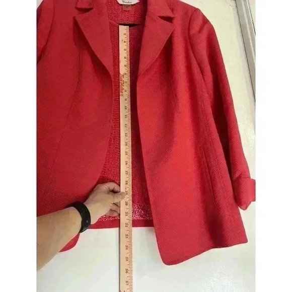 TanJay Women’s 16 Pink Blazer Jacket With Coordinating Medium Short Sleeve Shirt - Picture 7 of 14